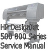 Thumbnail HP DesignJet 500 & 800 Series Service Manual Plotter Service