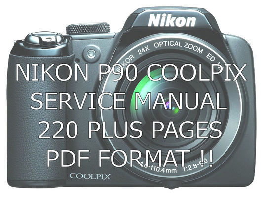 Product picture NIKON COOLPIX P90 SERVICE MANUAL DOWNLOAD