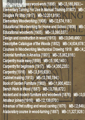 Product picture woodworking books 20 vintage intresting books