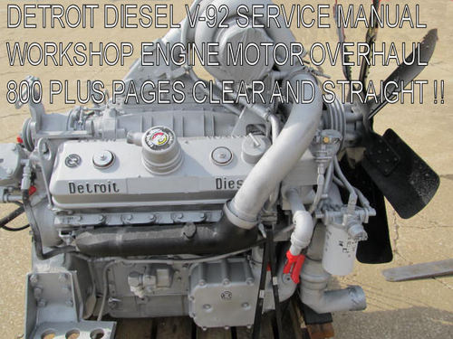Product picture DETROIT DIESEL SERIES 92  SERVICE MANUAL WORKSHOP REPAIR 