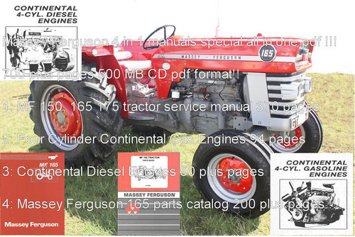 Product picture Massey Ferguson 165 service instruction manual download