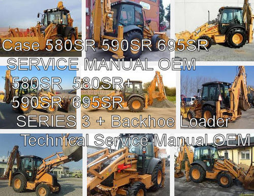 Product picture Case 580SR 590SR 695SR LOADER BACKHOE SERVICE MANUAL