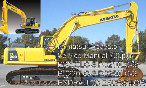 Product picture Komatsu Excavator PC200LC-6 PC210LC-6 PC220LC-6 PC250LC-6