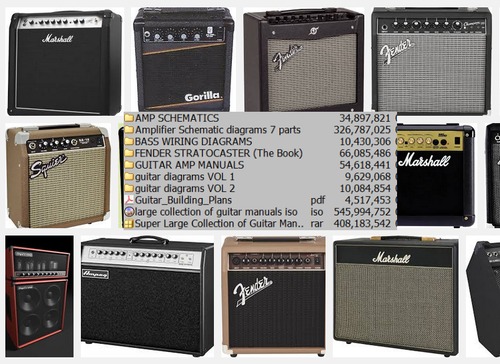 Product picture Super Large Collection of Guitar Manuals bass amp download