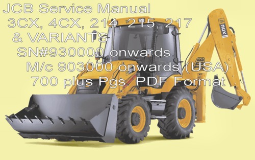 Product picture JCB 3CX 4CX 214 215 217 BACKHOE LOADER SERVICE MANUAL 