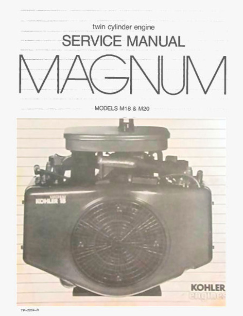 Product picture  Kohler M 18 M 20 Magnum Service Manual  Download 