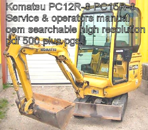 Product picture Komatsu Excavator PC12R-8 PC15R-8 Service Manual