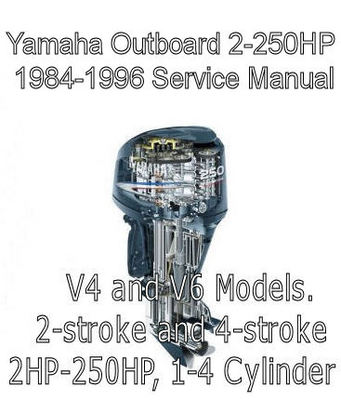 Product picture Yamaha Outboard 2-250HP 1984-1996 Service Repair Manual pdf 
