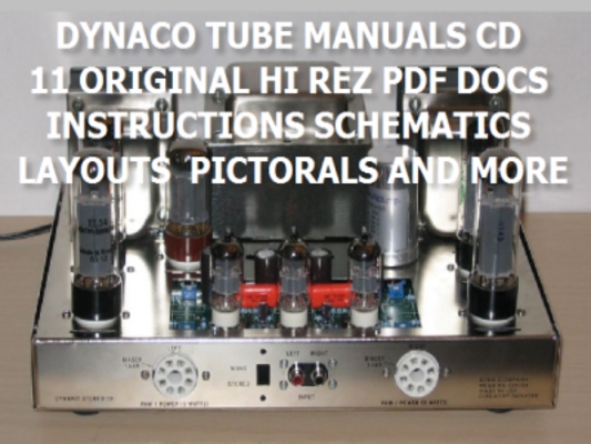 Product picture DYNACO TUBE AMP MANUALS